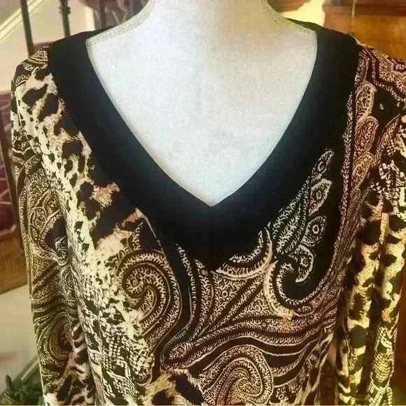 Chicos Ladies dress animal print size (Large) Excellent condition long sleeve. - Picture 3 of 14